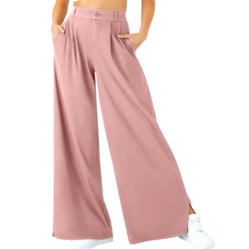 HALARA High Waisted Wide Leg Blush Pink Casual Pants  -  XLP  -  NWT/Bag